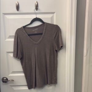 Universal Thread Brown Fitted Short Sleeve T-Shirt